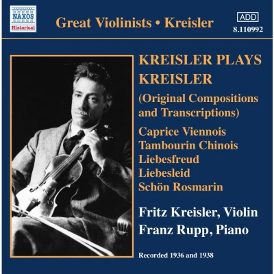 Afbeelding van Fritz Kreisler Plays (CD)