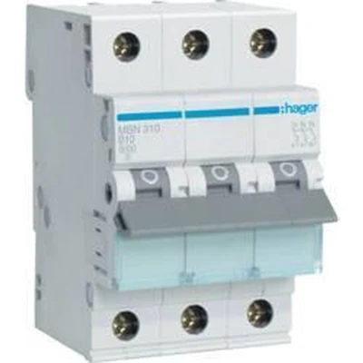 Afbeelding van Hager MBN310 Zekeringautomaat 3 fasig 10 A 230 V, 400 V
