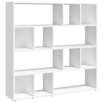 Afbeelding van Boekenkast/Kamerscherm 105X24X102 Cm Bruin Eikenkleur Wit