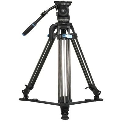 Afbeelding van Sirui Twin Leg Video Tripod 100mm Half Bowl + VHS18 Professional Fluid Head