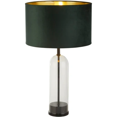 Afbeelding van Searchlight Oxford Tafellamp Ø 40 X 51 Cm Zwart, Goud En Groen
