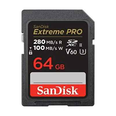 Image de Carte mémoire SD SanDisk Extreme Pro SDXC UHS II U3 Class10 64 Go