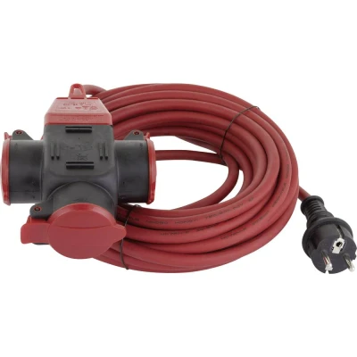 Afbeelding van REV 006716 Stroom Verlengkabel Rood 10.00 m H07RN F 3G 1,5 mm²