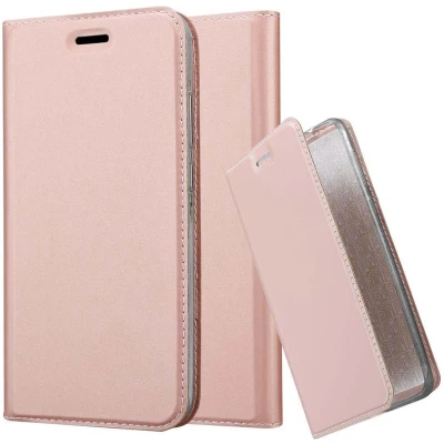 Afbeelding van Cadorabo Hoesje geschikt voor Honor 8 PRO in CLASSY ROSE GOUD Beschermhoes met magnetische sluiting, standfunctie en kaartvakje Book Case Cover Etui