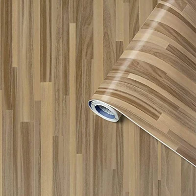 Afbeelding van Venilia Perfect Fix® kleeffolie, bruine lamel, houtlookfolie, meubelfolie, zelfklevend, 67,5 cm x 2 m, 170 µm (dikte: 0,17 mm), 53348