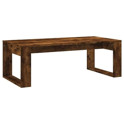 Image de vidaXL Table basse chêne fumé 102x50x35 cm bois d&#039;ingénierie823363