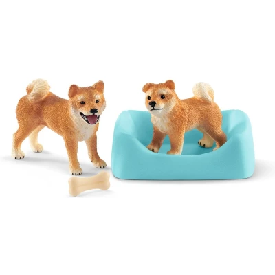 Afbeelding van Schleich FW Shiba Inu Mutter + Welpe 42479