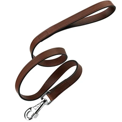 Afbeelding van Ferplast VIP Hondenriem Echt leder Donkerbruin L XL Breedte 20 mm Lengte 150 cm