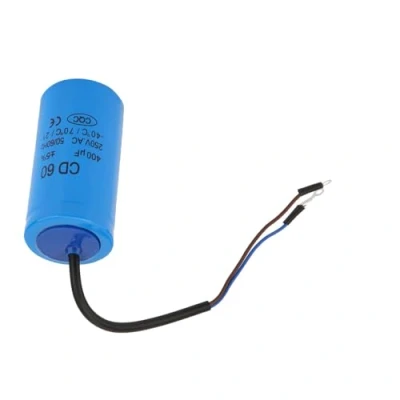Afbeelding van YWBL WH Condensator CD60 400uF motorcondensator AC 250 V 50/60 Hz met geleidingsdraad voor luchtcompressor, pompen, wasmachine, motor, capaciteit
