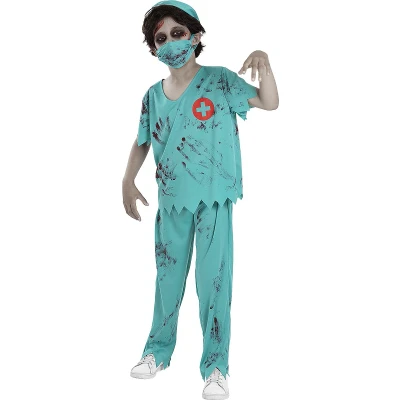 Afbeelding van FUNIDELIA Zombie Dokter Kostuum voor jongens Maat: 97 104 cm