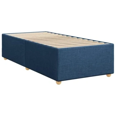 Afbeelding van vidaXL Bedframe stof blauw 80x200 cm