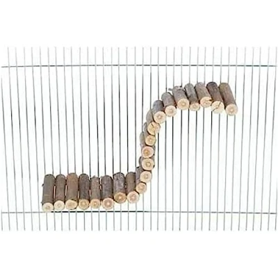 Afbeelding van Trixie Hangbrug Met Schroefbevestiging Schorshout Natuurlijk Voor Muizen 30 CM 7