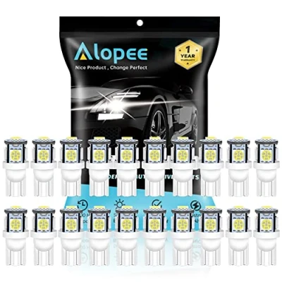 Afbeelding van ALOPEE 30 stuks W5W 501 194 T10 168 24 V witte lamp 5050 5 SMD voor koepellamp kofferbakverlichting dashboard kentekenplaat