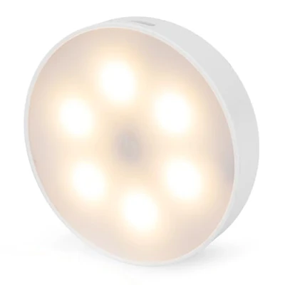 Afbeelding van Brendz LED ronde Kastverlichting, Touch bediening, USB C Oplaadbaar, Dimbaar, Magnetisch, 3 Kleurtemperaturen, Trapverlichting draadloos, Nachtlampje