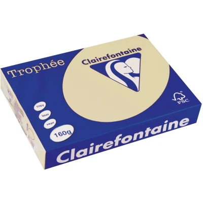 Afbeelding van Clairefontaine Trophée Pastel, gekleurd papier, A4, 160 g, 250 vel, gems papier