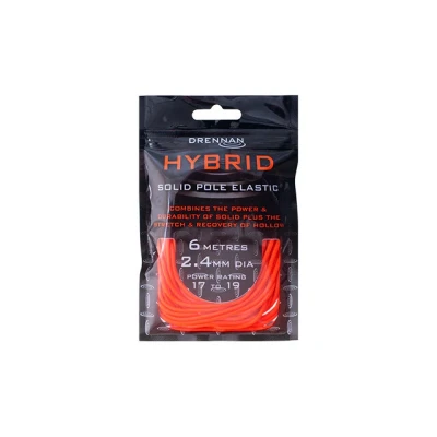 Afbeelding van Drennan Hybrid Solid Pole Elastic (6m) Maat : 2.4mm Orange