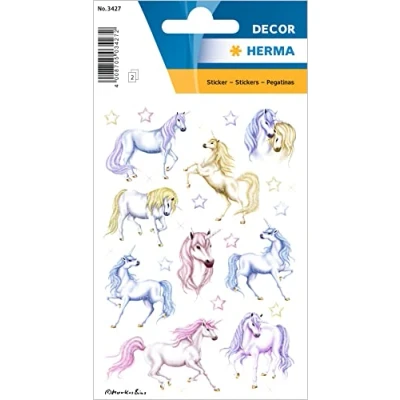 Image de Herma stickers decor licornes 2 feuilles 85 x 120 mm de 9 3427