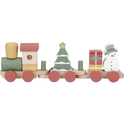 Afbeelding van Little Dutch Blokkentrein Kerst
