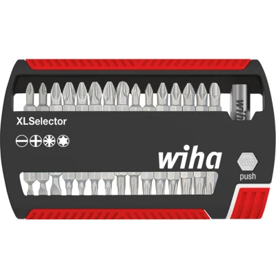 Afbeelding van Wiha XSelector 29417 Bitset 31 delig Plat, Kruiskop Phillips, Pozidriv, Binnen Torx