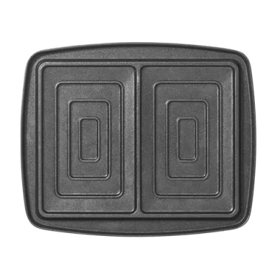 Image de Jeu de plaques Super 2 Antiadhésives Lagrange pour croque monsieur 030423 Noir