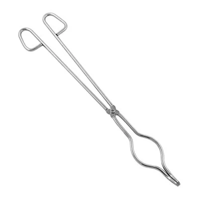 Afbeelding van QWORK 40 cm roestvrijstalen smeltkroes tang voor laboratorium, industrie