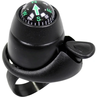 Afbeelding van Widek Fietsbel met Kompas 34 mm Mini Krt Zwart