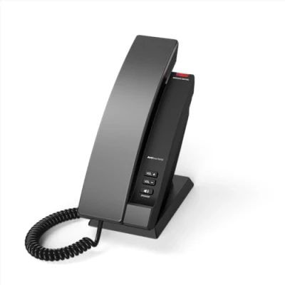 Afbeelding van Snom HD100, IP Phone, Zwart, Handset met snoer, Bureau/muur, Antibacterieel, Gigabit Ethernet