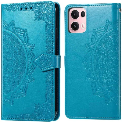 Afbeelding van imoshion Hoesje Geschikt voor Oppo Reno 13 Pro Mandala Bookcase Turquoise