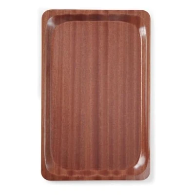 Afbeelding van Hendi Dienblad Rechthoek Antislip Woodform Mahonie Horeca 325x530mm