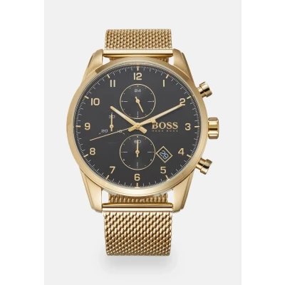 Afbeelding van HUGO BOSS heren Skymaster horloge HB1513838 in de kleur Goud