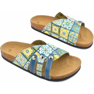 Afbeelding van GOBY Patroon Slippers Sandalen Hoge kwaliteit Handmade Maat 39