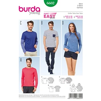 Afbeelding van Burda Naaipatroon 6602 Shirt in variaties