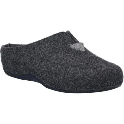 Afbeelding van Josef Seibel Cholet Pantoffels, Dames, Maat: 37, Anthrazit kombi Vilten schaapswol