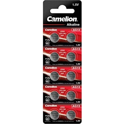 Image de Pack de 10 piles camelion alcaline ag13 0% mercury/hg