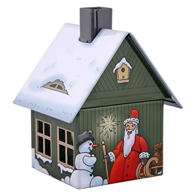 Afbeelding van Crottendorfer Metalen wierook met wierookhouder voor maat M Afmetingen: 7,2 x 7,8 9,8 cm Kerstmotief Made in Germany
