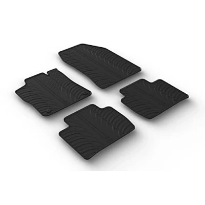 Afbeelding van Gledring 0169 Vloermatset Rubber voor en achter 4 zwart