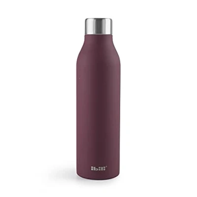 Afbeelding van Ibili Hoja 500ml Dubbelwandige Thermofles Paars