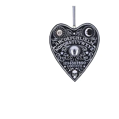 Afbeelding van Nemesis Now Kerstbal Spirit Board Planchette Hanging Ornament 8.5cm Zwart