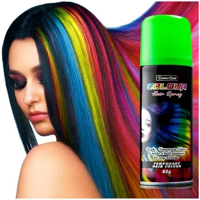 Afbeelding van Haarspray, tijdelijke kleurspray, wasbare haarkleur, 200 ml (groen)