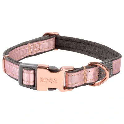 Afbeelding van Rogz Urban Halsband Roze&amp;Grijs&amp;Rosé Hondenhalsband M