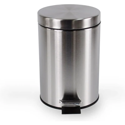 Afbeelding van Afvalbak BRASQ pedaalemmer 12 liter RVS