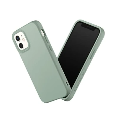 Afbeelding van RHINOSHIELD SolidSuit beschermhoes compatibel met [iPhone 12 Mini] dunne schokabsorberende technologie en premium matte afwerking, verwisselbare fotolens contour