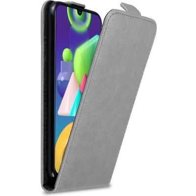 Afbeelding van Cadorabo Hoesje geschikt voor Samsung Galaxy M31 in TITANIUM GRIJS Beschermhoes flip design Case Cover met magnetische sluiting