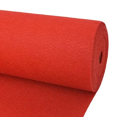 Image de vidaXL Tapis pour exposition 1 x 24 m rouge