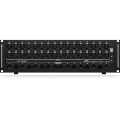 Afbeelding van Behringer S32 I/O behuizing met 32 op afstand bestuurbare Midas voorversterkers, 16 uitgangen en AES50 netwerk Klark Teknik SuperMac technologie, alleen compatibel pc