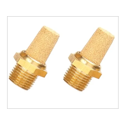 Afbeelding van Set van 2 1/2 inch gesinterde bronzen pneumatische geluiddempers in industriële kwaliteit