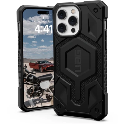 Afbeelding van Urban Armor Gear Monarch Pro MagSafe Case Apple iPhone 14 Max Zwart compatible