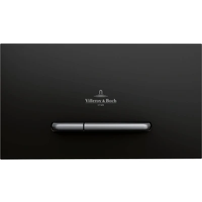 Afbeelding van Villeroy &amp; Boch Viconnect bedieningsplaat E300 DF frontbediend 25.3x14.5cm kunststof antrciet/matchroom
