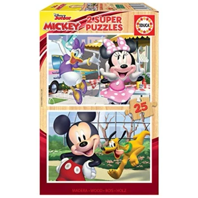 Afbeelding van Puzzel Educa Mickey &amp; Friends (2 x 25 Onderdelen)