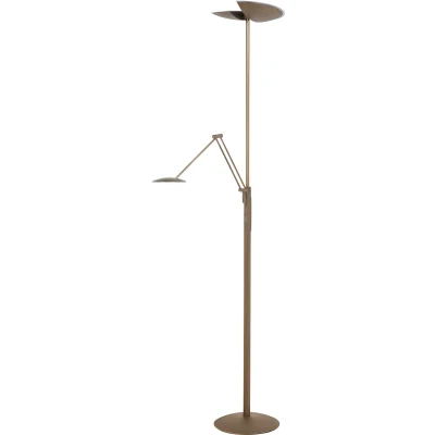 Afbeelding van LED vloerlamp New Sapporo, brons, 183 cm, metaal Dimmer CCT